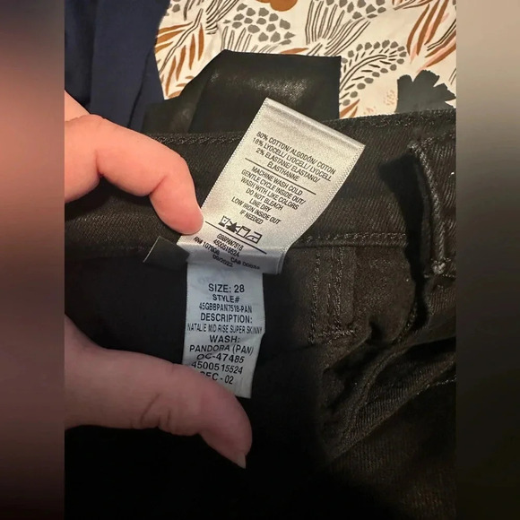 Hudsons Jeans BLACK Women's Natalie Super Skinny Ankle Jean, NWT size 28 - Picture 4 of 7